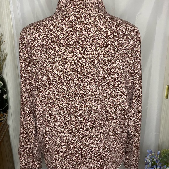 New, Members Mark, floral, quarter zip, Travel Pullover - Picture 8 of 10